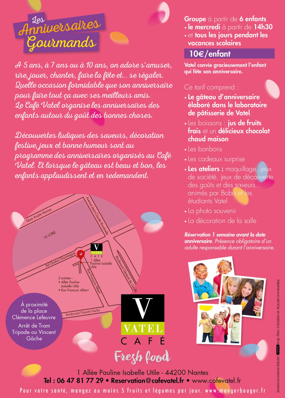 Anniversaires gourmands - Cafe Vatel