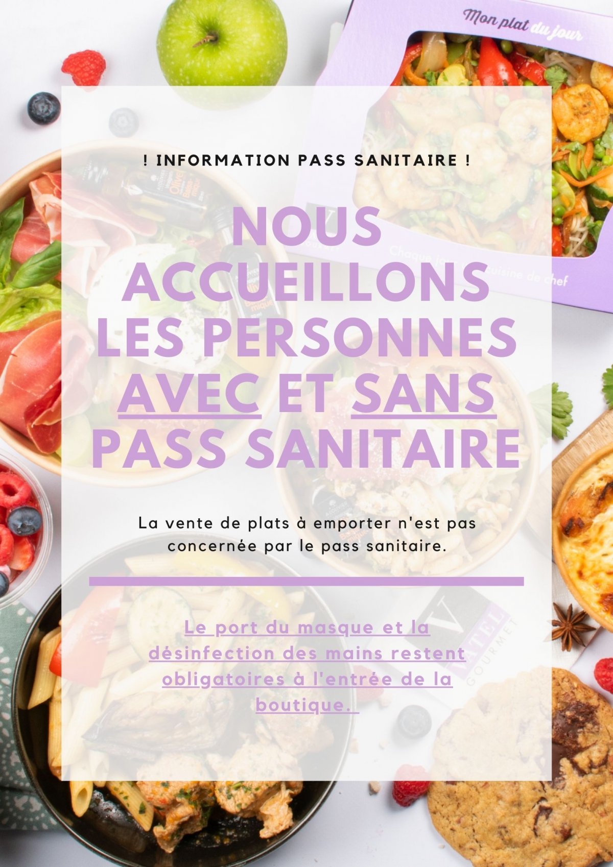 Information Pass Santaire - Vatel Gourmet
