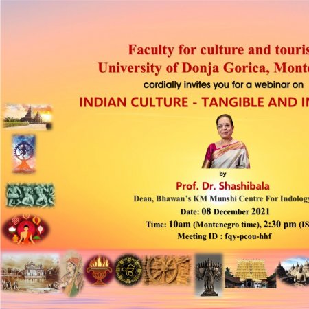 Guest lecture - Prof. Dr. Shashibala, Dean, Bhavan's KM Munshi Centre for Indology