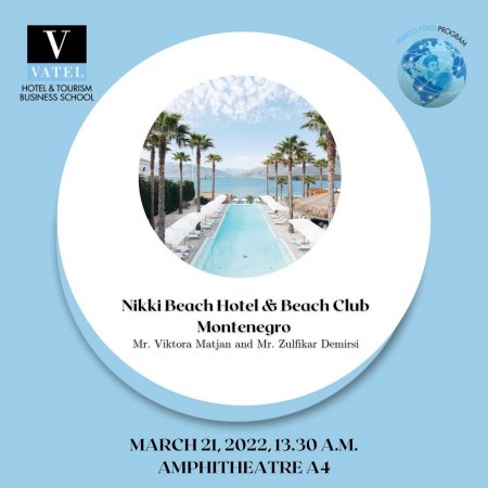 Guest lecturers - Mr. Viktora Matjan and Mr. Zulfikar Demirsi,  managers of Nikki Beach Hotel & Beach Club Montenegro
