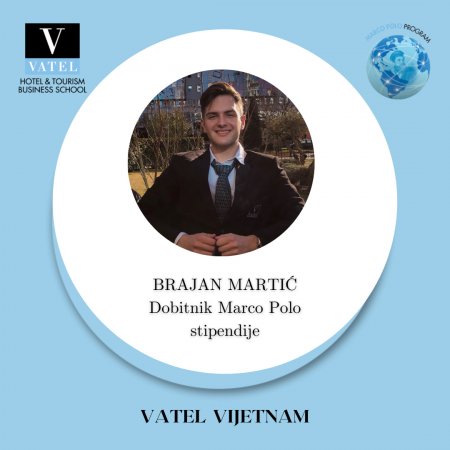 Brajan Martić - Marco Polo exchange program participant  - Vatel