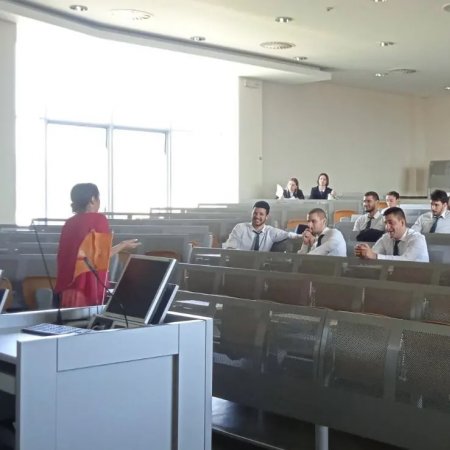 Meeting with first year students