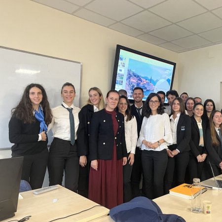 Guest lecture by Ms. Marina Radjenović, General Manager of Grand Heritage Perast Hotel - Vatel