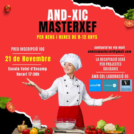 Los alumnos de VATEL Andorra organizan el concurso de cocina solidario 'And-Xic Masterxef' para niños y niñas de 8 a 12 años